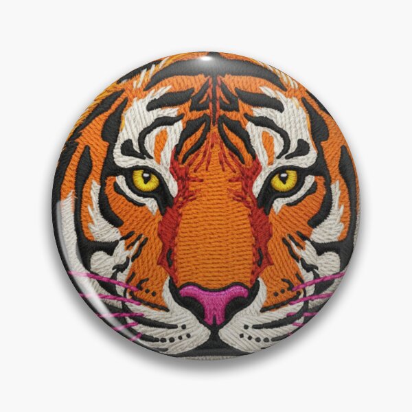 Item preview, EMBROIDERED PATCH OF A TIGER designed and sold by infinitearte.