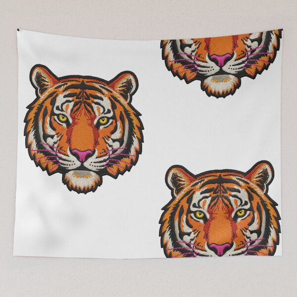 Item preview, EMBROIDERED PATCH OF A TIGER designed and sold by infinitearte.