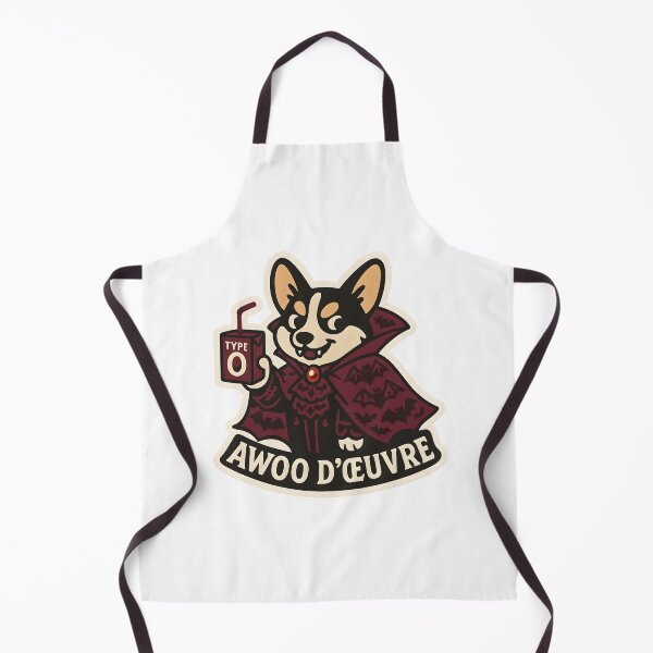 Item preview, Awoo d'Oeuvre! Corgi Vampire Drinking Type O Juice designed and sold by Cheerioza.