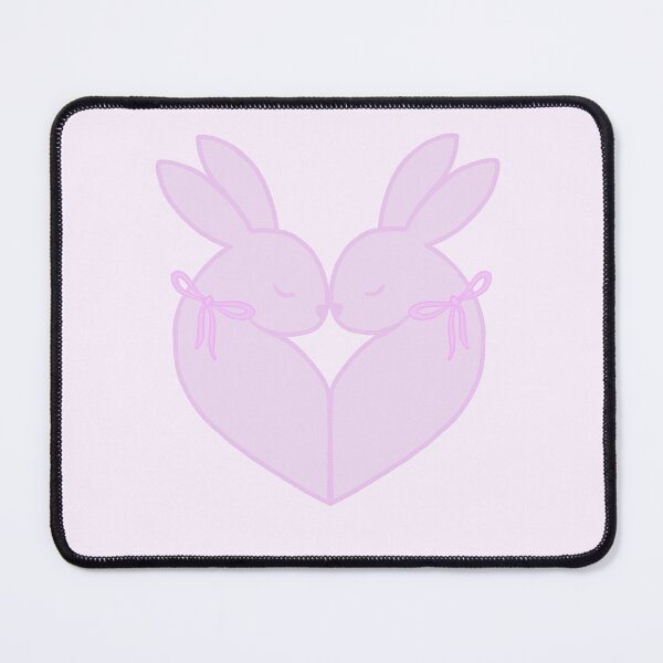 Item preview, Heart shaped lilac bunnies with bows designed and sold by Lemonshaaark.