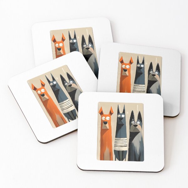 Item preview, Three Whippet Dogs Pop Art — Bold Minimalist Illustration designed and sold by Colorful-Garden.