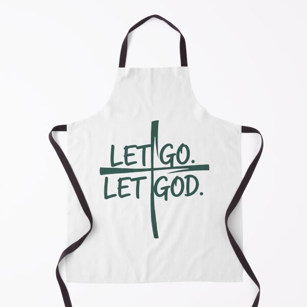Item preview, Let Go Let God Cross Minimalist Christian Tee designed and sold by FitnWear.