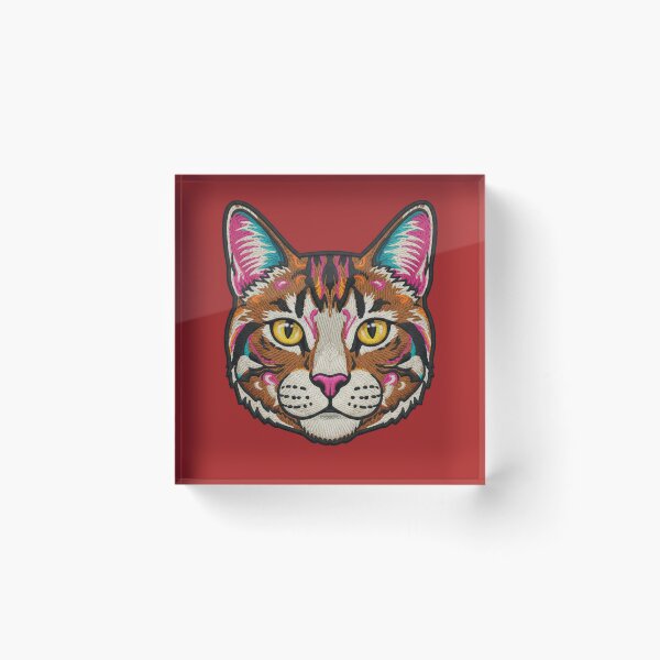 Item preview, EMBROIDERED PATCH OF A CAT designed and sold by infinitearte.