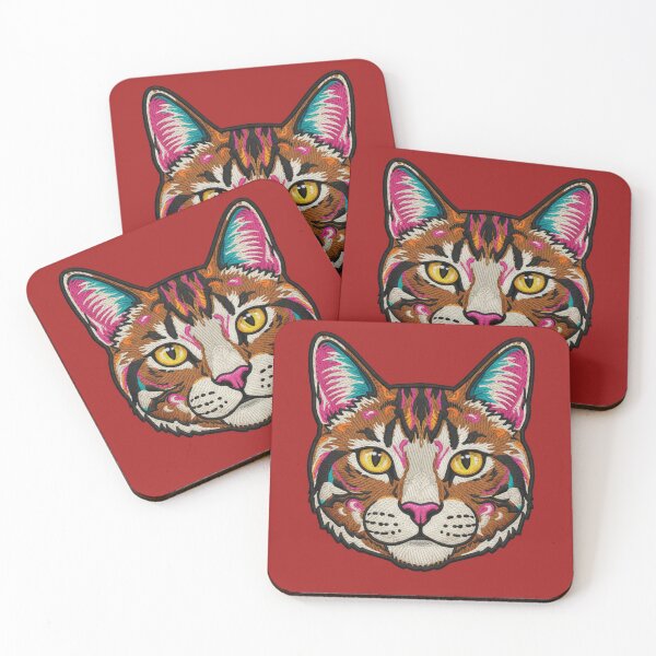 Item preview, EMBROIDERED PATCH OF A CAT designed and sold by infinitearte.