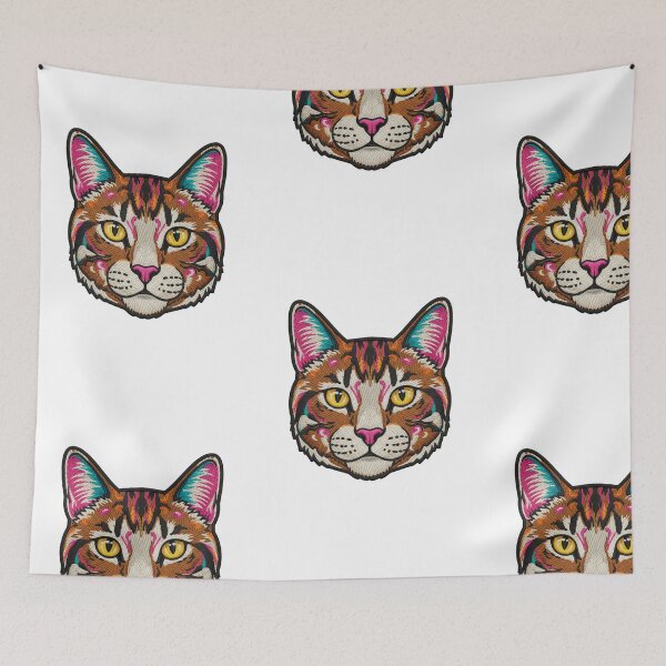 Item preview, EMBROIDERED PATCH OF A CAT designed and sold by infinitearte.