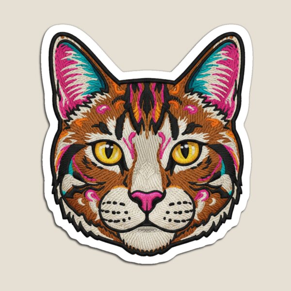 Item preview, EMBROIDERED PATCH OF A CAT designed and sold by infinitearte.