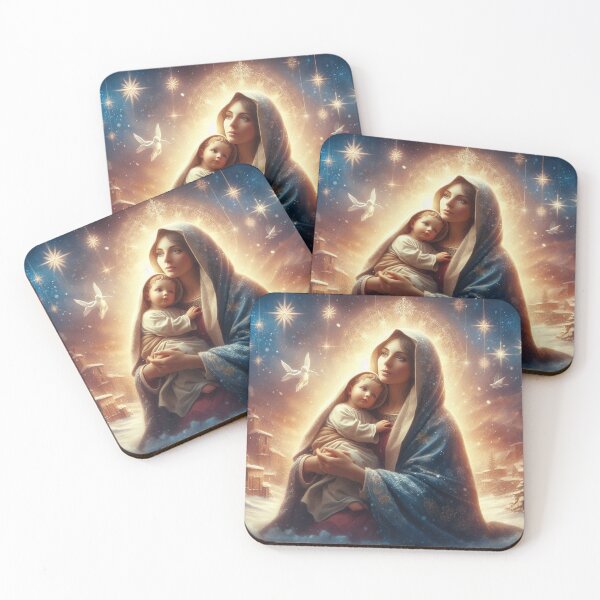 Item preview, Advent Christmas Virgin Mary with baby Jesus designed and sold by JaroDesign2023.