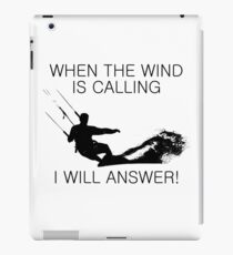 When the wind is calling iPad Case/Skin