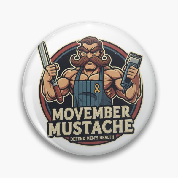 Item preview, Dapper Moustache Man - Whimsical Movember Character & Grooming Design designed and sold by Wear Sculpt.