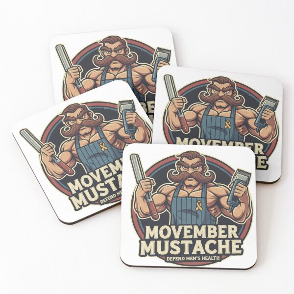 Item preview, Dapper Moustache Man - Whimsical Movember Character & Grooming Design designed and sold by Wear Sculpt.