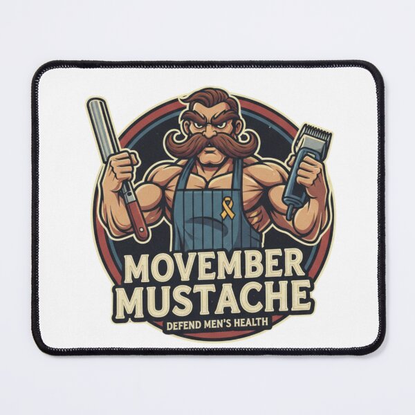 Item preview, Dapper Moustache Man - Whimsical Movember Character & Grooming Design designed and sold by Wear Sculpt.