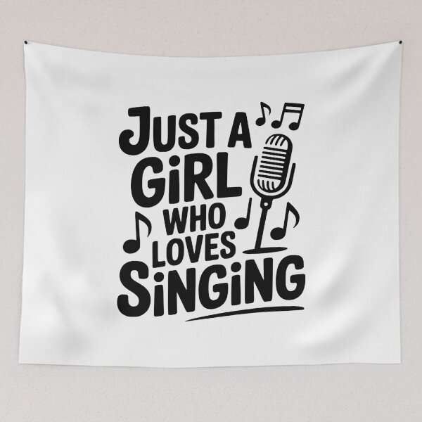 Item preview, Just a Girl Who Loves Singing designed and sold by Frank Ring.