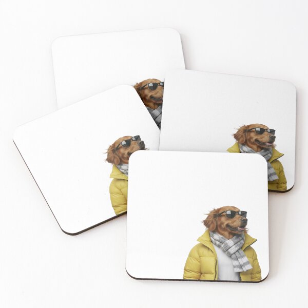 Item preview, Alpine Golden Style | Cool Winter Pup Art designed and sold by slydawgstudio.