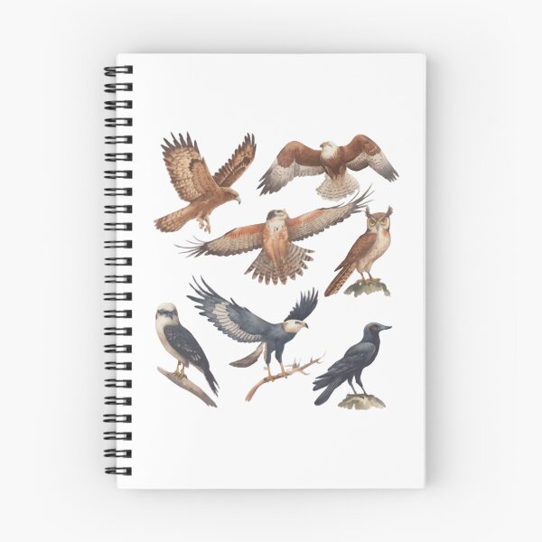 Item preview, Retro Birds Of Prey Field designed and sold by SnorkleSupply.