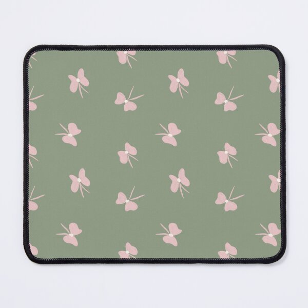 Item preview, Pink Chalk Bow on Sage Green | Cute Minimalist Aesthetic Design designed and sold by kpapiez.