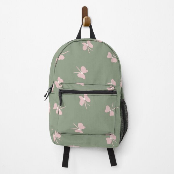 Item preview, Pink Chalk Bow on Sage Green | Cute Minimalist Aesthetic Design designed and sold by kpapiez.