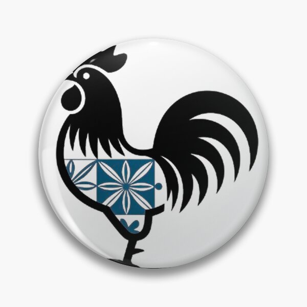 Item preview, Portuguese Rooster with Blue Azulejo Art designed and sold by vivaportugalstore.