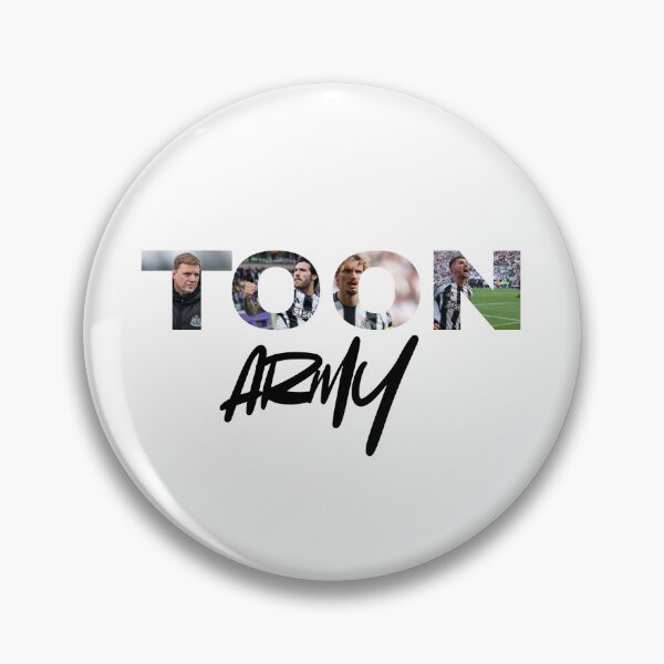 Artikelvorschau, Toon Army Newcastle United Typografie-Design – NUFC-Fan-Kunst entworfen und verkauft von Pokah79.
