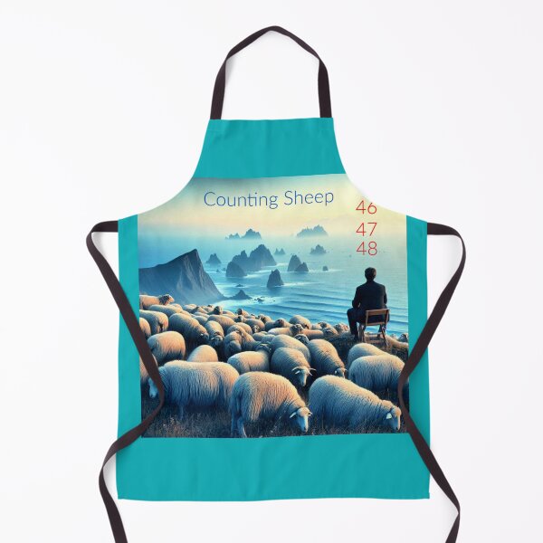 Item preview, Counting Sheep | Insomnia Art on a Misty Coastal Cliff designed and sold by daweave77.