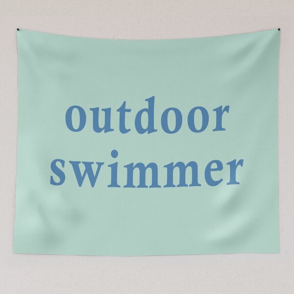 Item preview, Outdoor Swimmer - Blue designed and sold by Jeallan Designs.