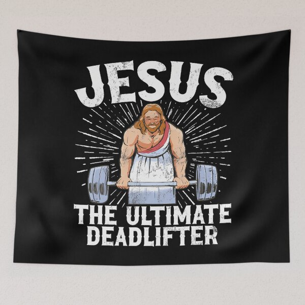 Item preview, Jesus The Ultimate Deadlifter Christian Gym Weightlifting designed and sold by BeverlyBrenda.