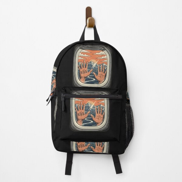 Item preview, SOS from the Sky | Plane Window Distress Art | Call for Help Illustration designed and sold by Ditstyle.