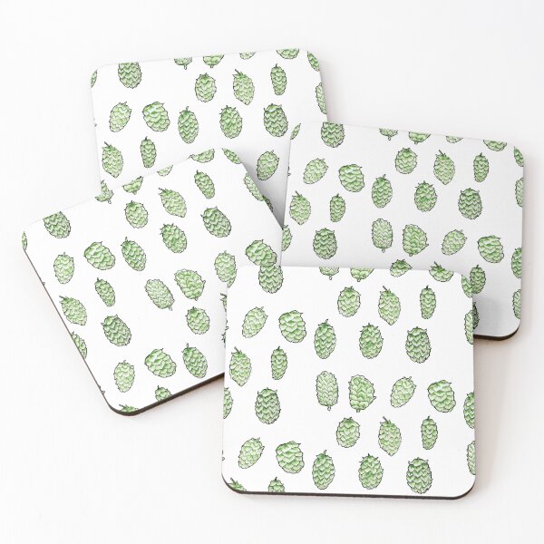 Item preview, Hop flowers painted in watercolors designed and sold by cecilbrews.