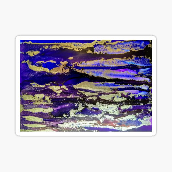 Item preview, Abstract has the blues (and purples and golds) designed and sold by Marcella Chapman.