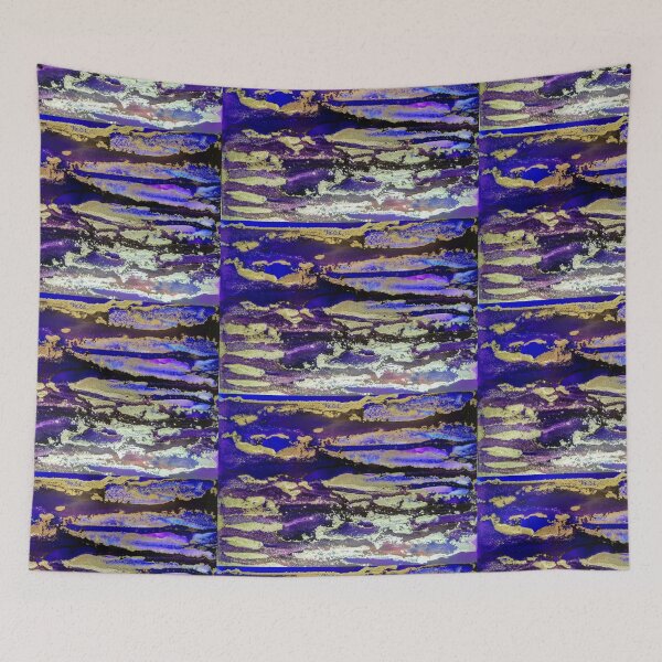 Item preview, Abstract has the blues (and purples and golds) designed and sold by Marcella Chapman.