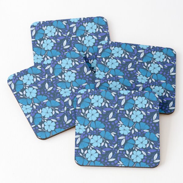 Item preview, Deep Blue Berries and Blooms designed and sold by studioaudrea.