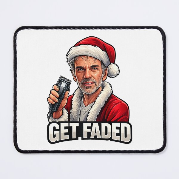 Item preview, Get Faded Santa Barber Funny Bold Christmas Haircut Scene designed and sold by judycuevas1.