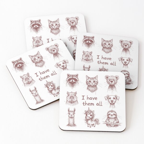 Item preview, I have them all - Animal cuddle pile designed and sold by DigitalPartisan.