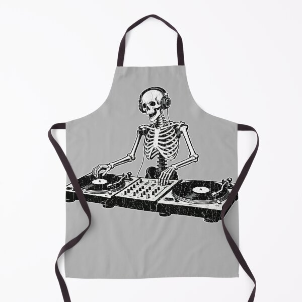 Item preview, Skeleton Turntable Deejay (vintage distressed look) designed and sold by ROBOTFACE T-Shirts.