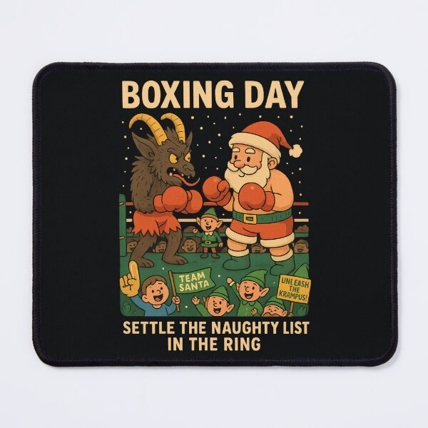 Item preview, Boxing Day Showdown: Santa vs. Krampus Holiday Fight designed and sold by SidTastic .