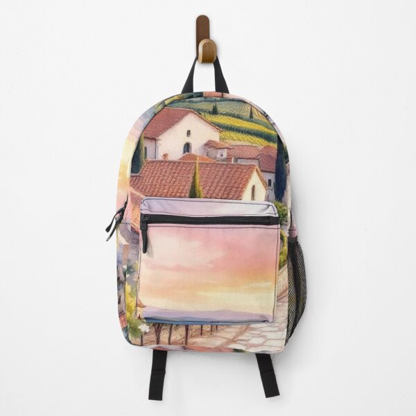 Item preview, Sunset over a Provençal village designed and sold by jefboutique6150.