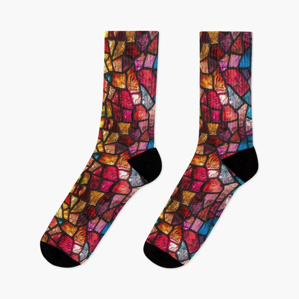 Item preview, Vibrant Abstract Stained Glass Mosaic Art designed and sold by NTGUILTY.