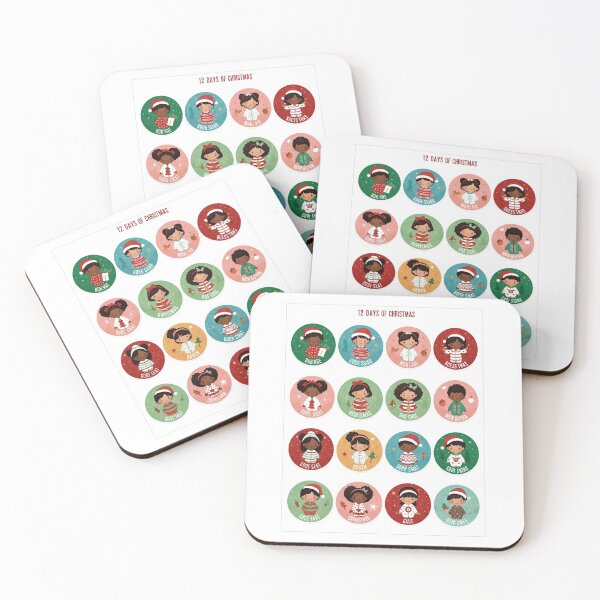 Item preview, 12 Days of Christmas Stickers designed and sold by InfiniteOnyx.