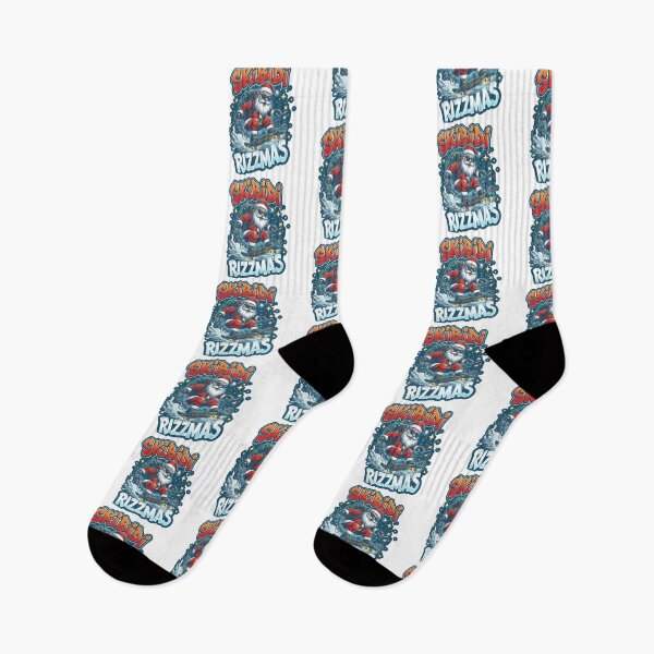 Item preview, Skibidi Rizzmas Cool Santa Skateboarding Graffiti Art designed and sold by zoughlal.