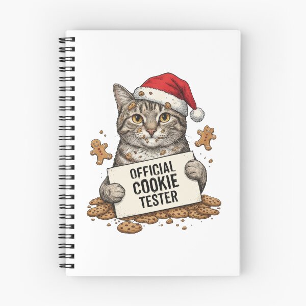 Item preview, Official Cookie Tester Funny Cat Eating Gingerbread Men designed and sold by zoughlal.