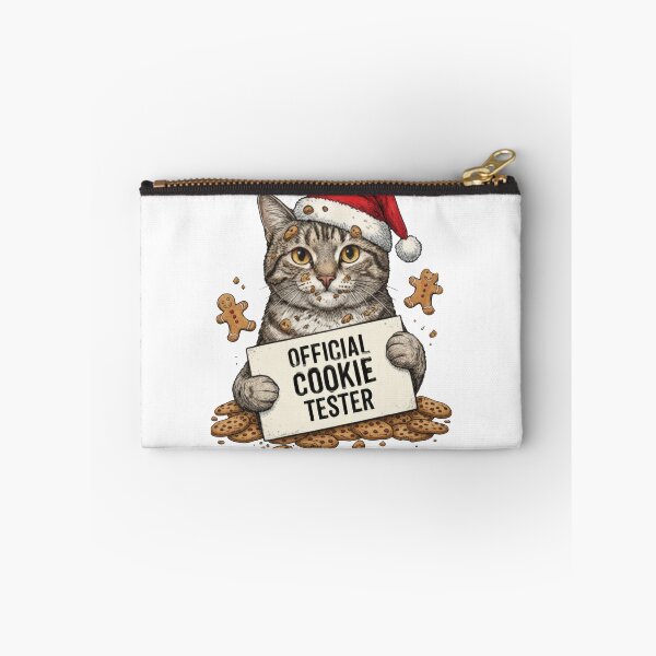 Item preview, Official Cookie Tester Funny Cat Eating Gingerbread Men designed and sold by zoughlal.