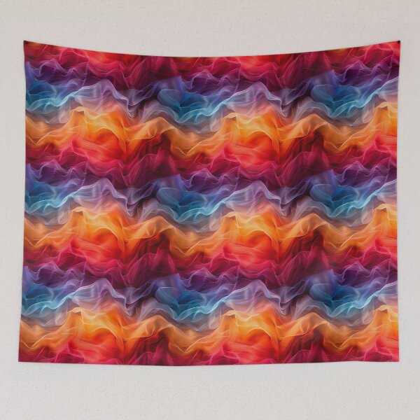Item preview, Flowing Fabric Abstract Colorful Gradient Pattern designed and sold by NTGUILTY.