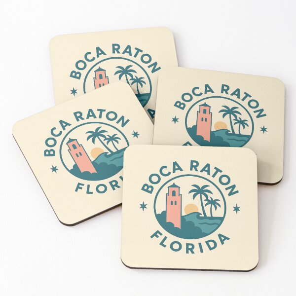 Item preview, Boca Raton Florida Vintage Coastal Badge designed and sold by American Travels.