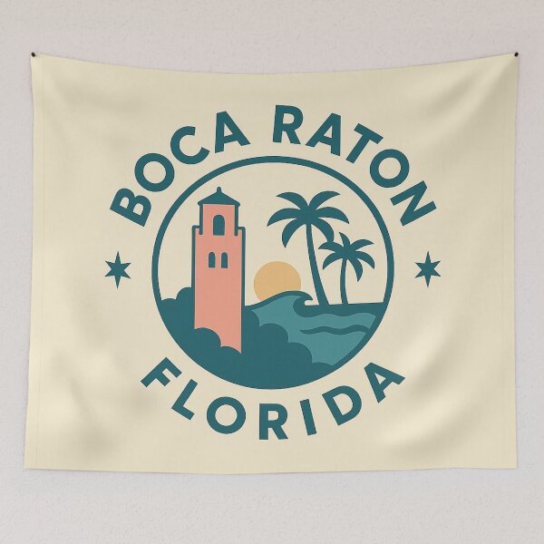Item preview, Boca Raton Florida Vintage Coastal Badge designed and sold by American Travels.