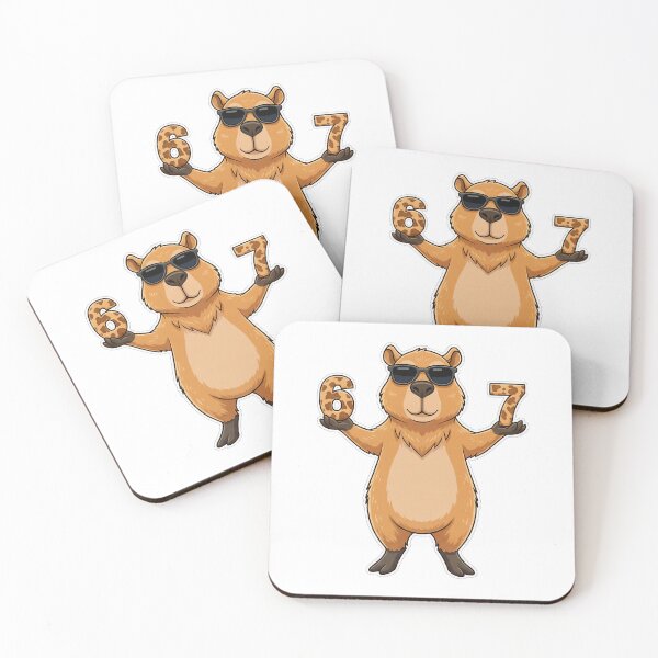 Item preview, Capybara Sunglasses Six Seven Funny Cute Holiday Character designed and sold by torildorxop.