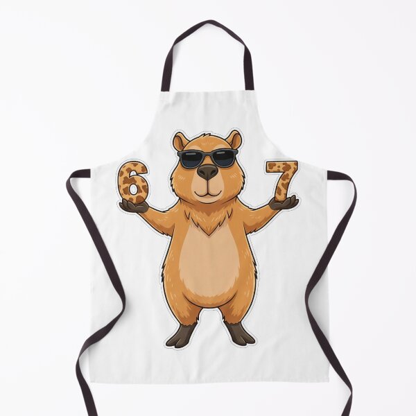 Item preview, Capybara Sunglasses Six Seven Funny Cute Holiday Character designed and sold by torildorxop.