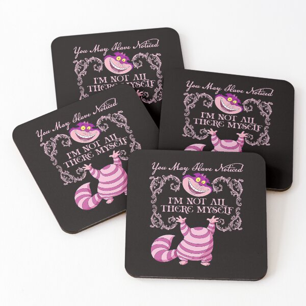 Item preview, Cheshire Cat Not There Myself Funny Pink Wonderland Quote designed and sold by torildorxop.