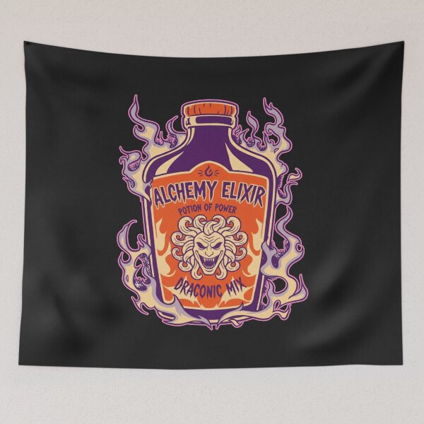 Item preview, Alchemy Elixir Potion of Power - Draconic Mix Fantasy Label designed and sold by AwesomeBeyondLimits.