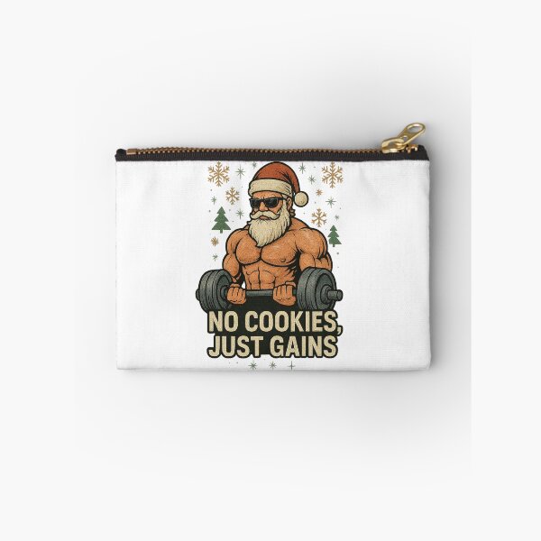 Item preview, Diseño de entrenamiento de fitness navideño para el gimnasio de Santa Claus, sin galletas, solo ganancias designed and sold by Lineesh Kumar.