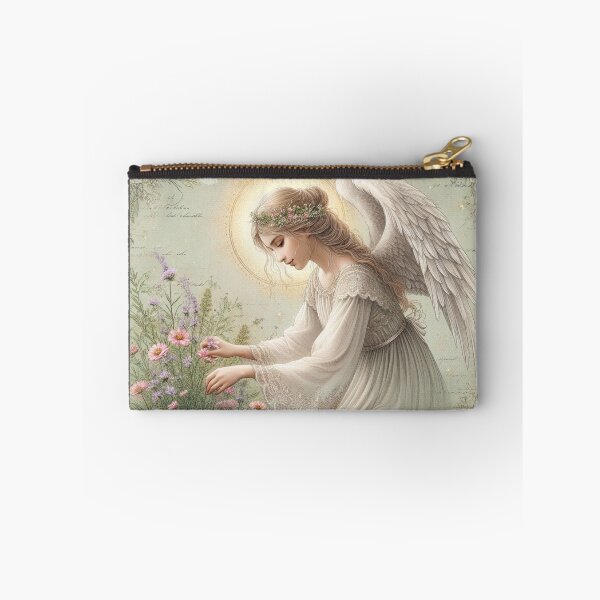 Item preview, Ethereal Angel with wildflowers designed and sold by Angelstkw.