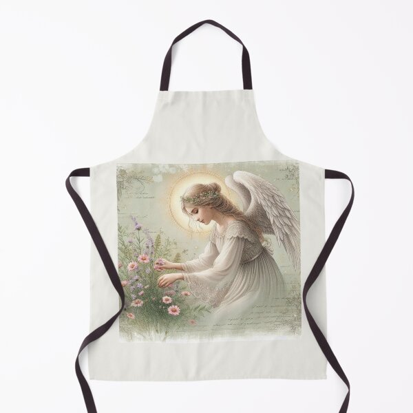 Item preview, Ethereal Angel with wildflowers designed and sold by Angelstkw.